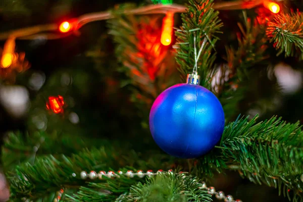 Juguete Árbol Navidad Una Rama — Foto de Stock