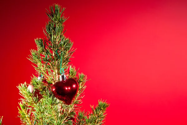 Kerstmis en Nieuwjaar decoratie met glanzende schittering — Stockfoto
