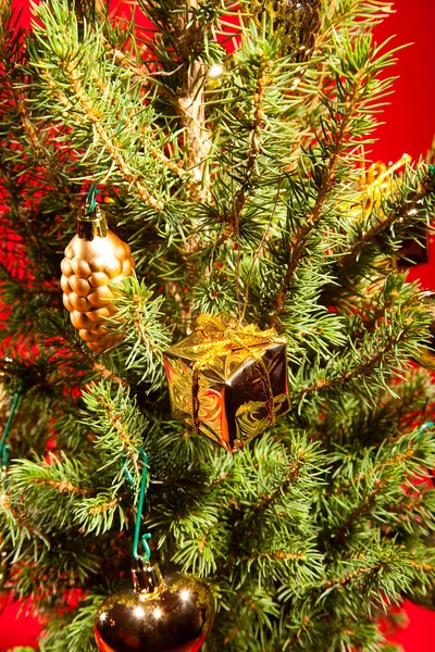 光沢のあるグレアとクリスマスと新年の装飾 — ストック写真