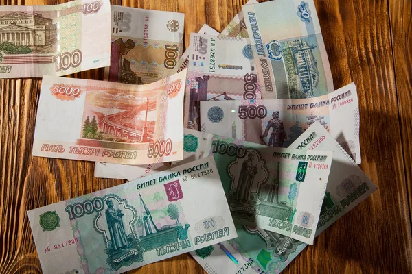 Russian ruble banknotes — Stock Photo, Image