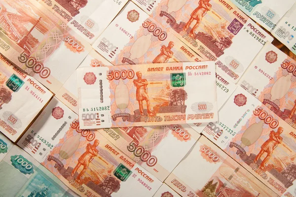 Rosyjski Rubel banknotów — Zdjęcie stockowe