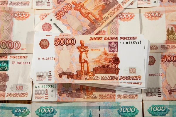 Rosyjski Rubel banknotów — Zdjęcie stockowe