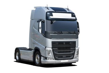 Kamyon traktörünün önü.