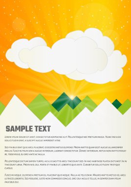 bulutlar ve tepeler infographics