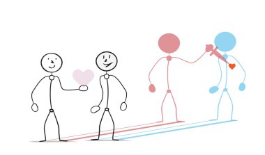 sahte kalbi veren adam