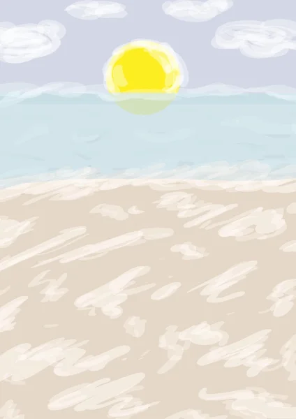 Couleur fond de plage — Image vectorielle