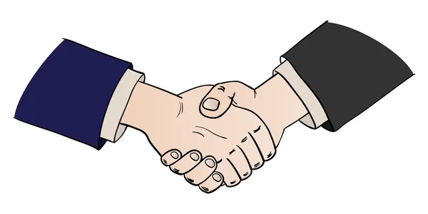 Two shaking hands — Stock Vector