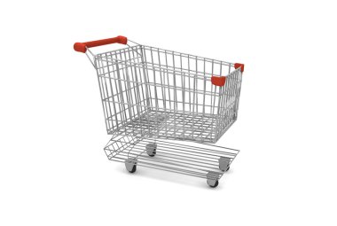 boş süpermarket arabası