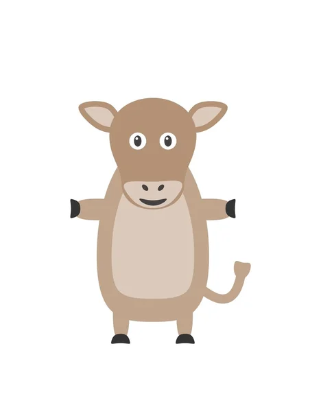 Смешной характер коровы — стоковый вектор