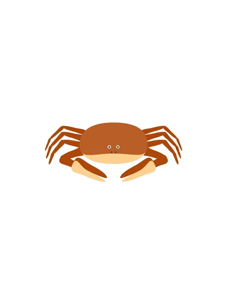 Funny crab character — Stock Vector