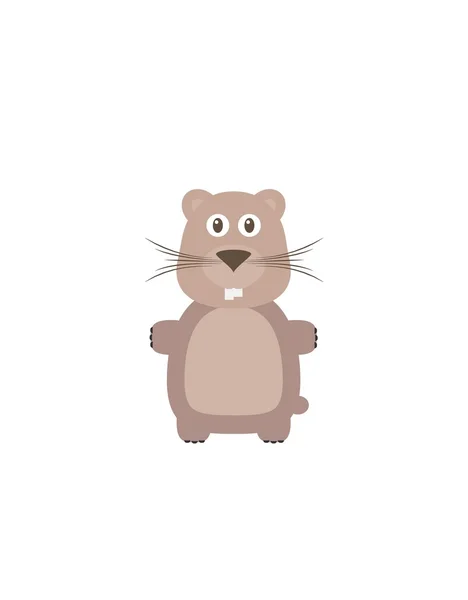 Personaje divertido hampster — Archivo Imágenes Vectoriales