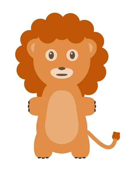 Personaje león divertido — Archivo Imágenes Vectoriales