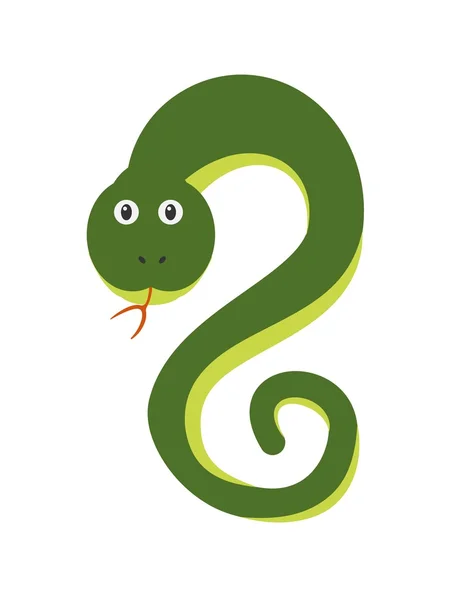 Funny snake character — Stock Vector