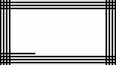 Çizgiler animasyon çiziyor. Tüm arka planı kapsayan çizgiler. Beyaz arkaplan.