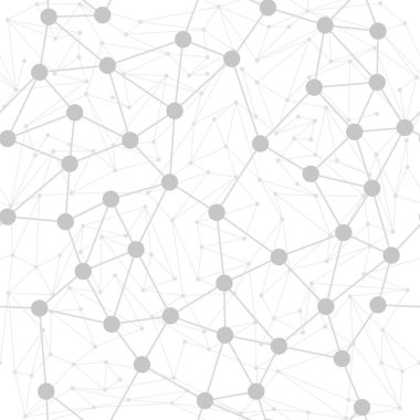 Moleküler arkaplana benzer düzensiz doğrusal ağa bağlı farklı küçük noktalar.