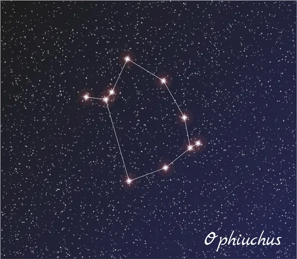 Sternbild Ophiuchus — Stockvektor