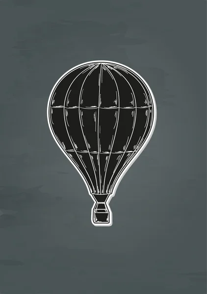 Ballon noir — Image vectorielle