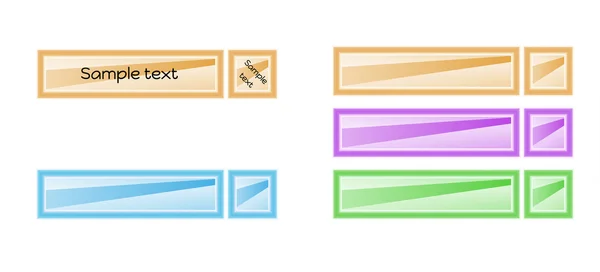 Etiquetas em branco de cor — Vetor de Stock