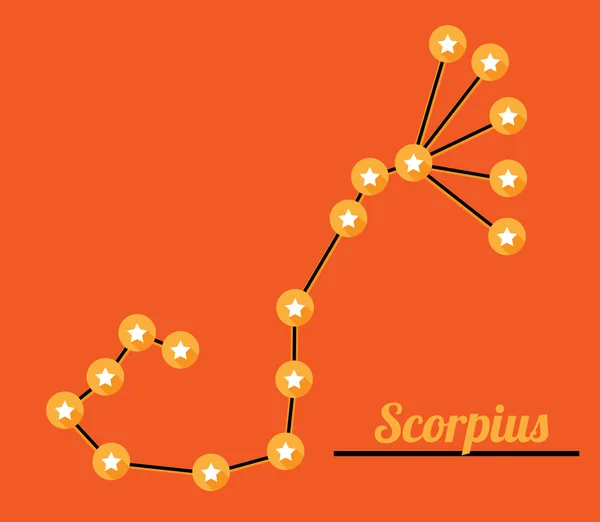 Konstelacja Skorpiona — Wektor stockowy