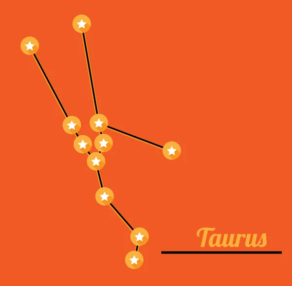 Constellation Taureau — Image vectorielle