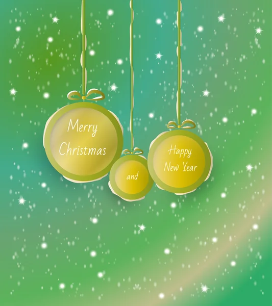 Card, merry christmas — Stock Vector