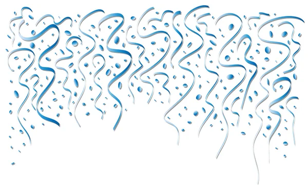Confettis bleu tombant — Image vectorielle