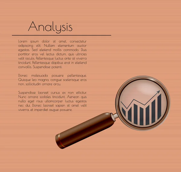 Analyse achtergrond — Stockvector