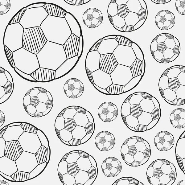 Croquis du ballon de football — Image vectorielle