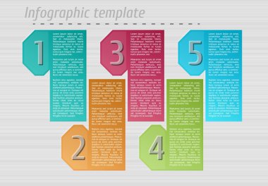 Infographic şablonu