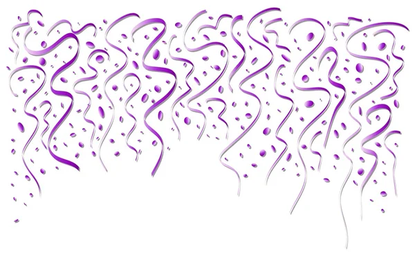 Klesající fialový konfety — Stockový vektor