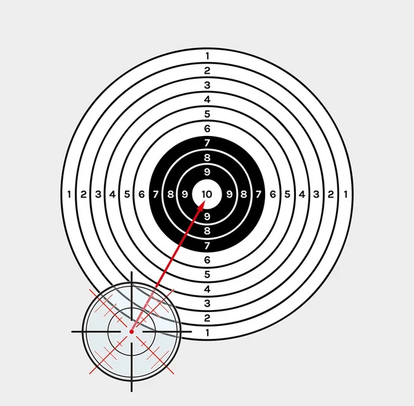 Crosshair ve hedef — Stok Vektör