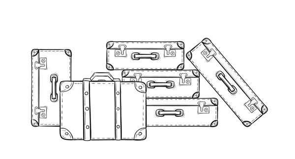 Croquis des valises — Image vectorielle