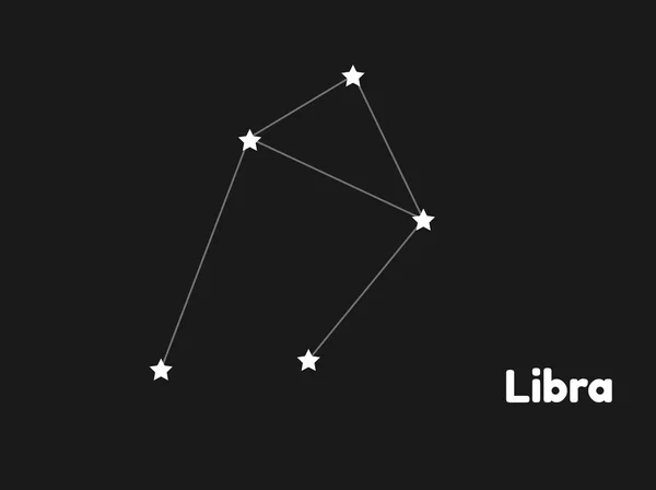 Constelación Libra — Vector de stock