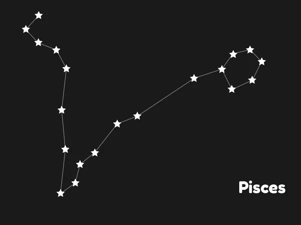 Constellation pisces — Stock Vector