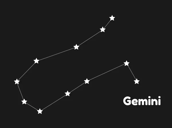 Sternbild Gemini — Stockvektor