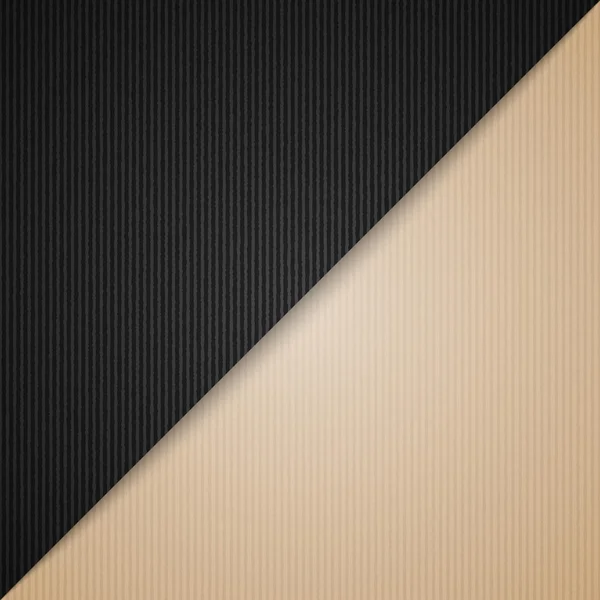 Carton brun et noir — Image vectorielle