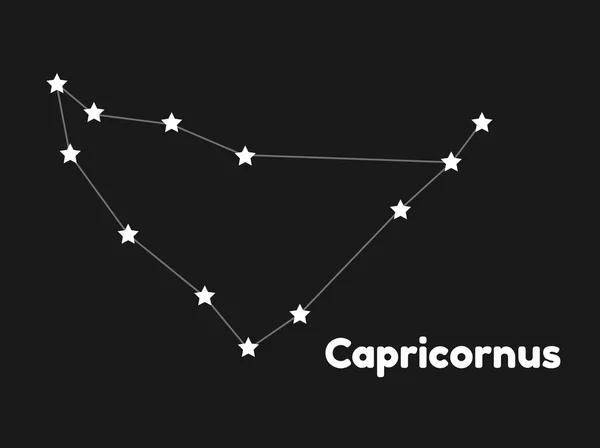 Constelación Capricornus — Vector de stock