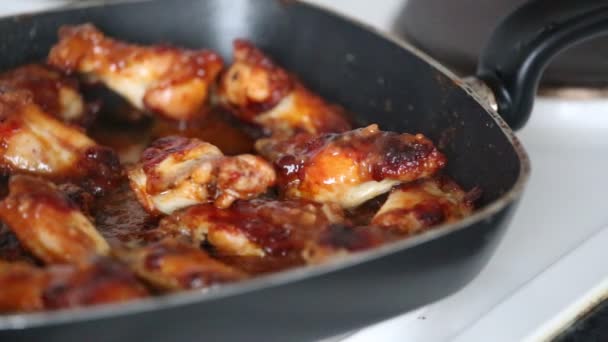 Chicken wings — Stock Video