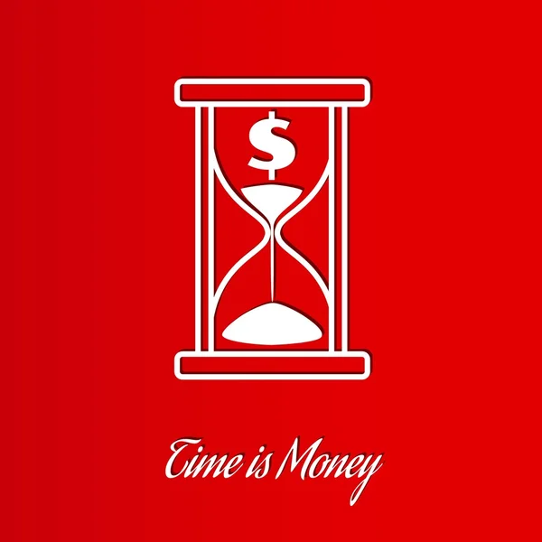 Время - деньги, а не стекло — стоковый вектор