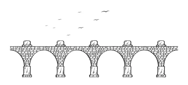 Ponte di pietra — Vettoriale Stock