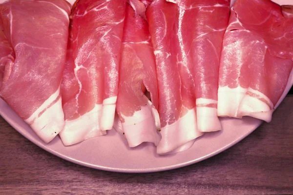 Jamón de cerdo en rodajas —  Fotos de Stock