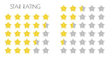 rating stars clipart