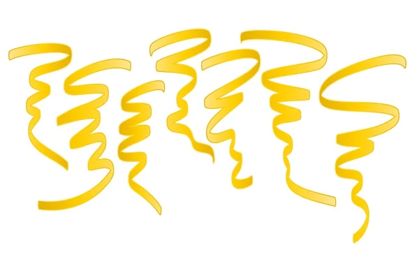 Confettis d'or tombant — Image vectorielle