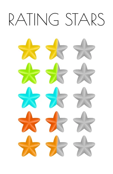 Rating stars — Stock Vector