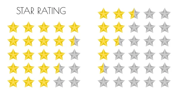 Rating stars — Stock Vector