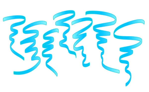 Confettis bleu tombant — Image vectorielle