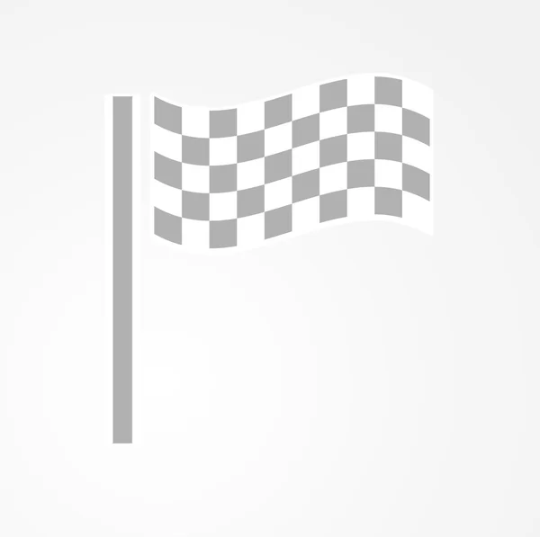Drapeau de course à carreaux — Image vectorielle