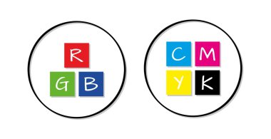 RGB ve cmyk simgeler