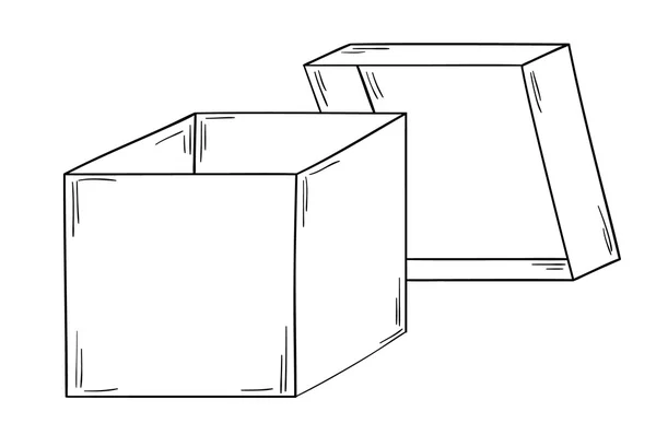 Открытая коробка — стоковый вектор