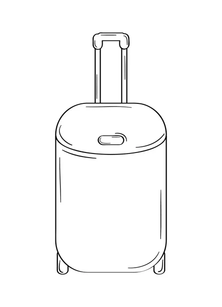 Чемодан с колесами — стоковый вектор